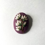 hana 刺繍 ブローチ  