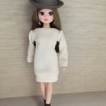 リカちゃん ニットワンピース（アイボリーver.）