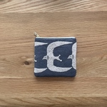 go!  ミニ フラット ポーチ  S グレー　ミナペルホネン の刺繍生地　mina perhonen   