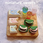 🎏期間限定 ラスト1セット🎏　鯉のぼりケーキと和スイーツセット　ミニチュアフード　ミニチュアスイーツ　フェイクスイーツ　フェイクケーキ