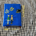 刺繍文庫本カバー　銀河鉄道の夜