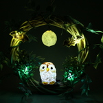 箱庭 リース LEDライト 夜の森　