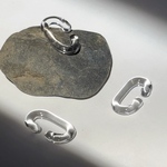 -ガラスイヤーカフ- PLAIN EAR CUFF / clear