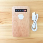 コーヒーのモバイルバッテリー(ウッド調)