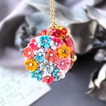 ❁大人かわいいつまみ細工リバティタナローンマカロンポーチ❁アクセサリーケース・コインケース・小物収納◇送料込み◇