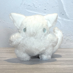 ぬいぐるみ・雪化粧のけだもの