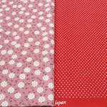 《特価品》はぎれ2枚セット 小花&ドット 綿生地 普通地 ハンドメイド☆くるみの森