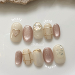 【189】ハートネイル ニュアンスネイル マグネットネイル🎀ネイルチップ