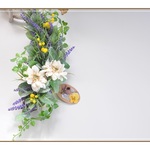 ＊緑の中のお花たち・クレッセントリース＊送料無料