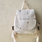 【名入れ刺繍】３desgin ヌビ　ベビーリュック　チェストベルト付き　　|３営業日発送