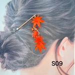 S09 紅葉　紅葉簪　紅葉かんざし　もみじかんざし　もみじ　ゴールド