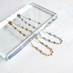 ☆煌めく☆ペタルチェーンブレスレット つけっぱなしOK 錆びないサージカルステンレス【gold & silver】