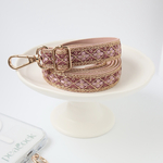 ピンク　2cm幅　スマホショルダー　インド刺繍　
