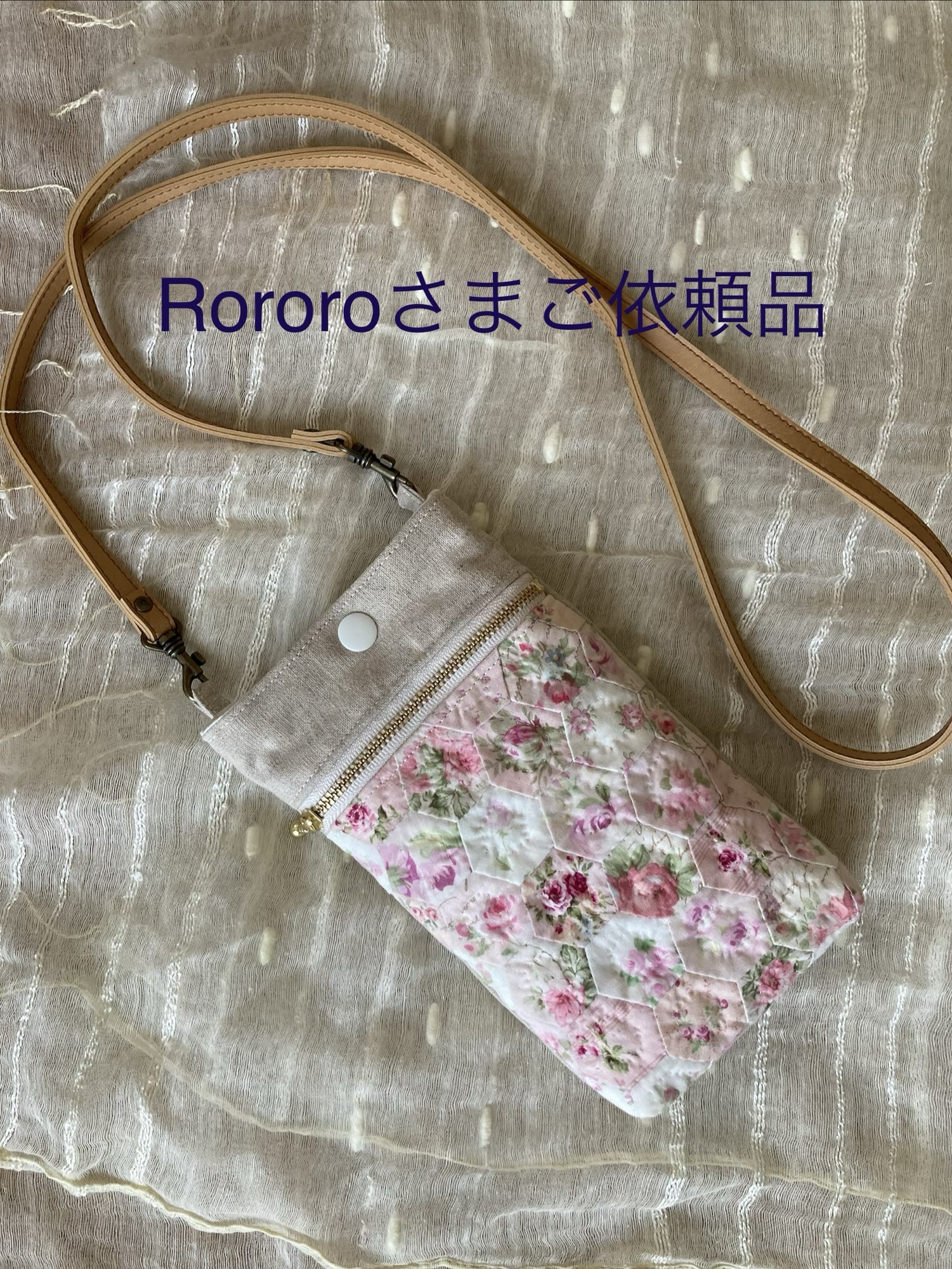 パッチワーク♪小さなポーチ スマホポーチ サコッシュ - RIKO'S パッ