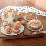【再販】＊palm miniature＊ミニチュア幸せ桃スイーツセット