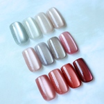 シルバーヴェール 2μマグ×フラッシュ 💎｜選べるカラー　大人/上品/オフィスネイル/くすみ/可愛い/淡色/シンプル/マグネット/フラッシュ/ラメ/春/夏/微粒子