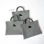 ピアノ刺繍入り　A４トート　ヌビバッグ