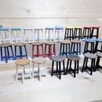 ミニチュア◆スツール 同色２点セット◆カラー豊富♪　ミニチュア家具　椅子