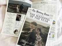【全4ページ】ブライダル新聞 プロフィールブック 印刷込み1部189円~ │ウェディング 結婚式 最安値