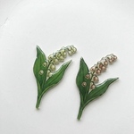 静かな時間を閉じ込めた、スズランの標本ブローチ｜春の植物・すずらん・ボタニカルアクセサリー