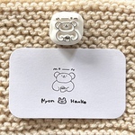 消しゴムはんこ　monさんモーン