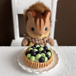 ミニチュア　秋のぶどうタルト