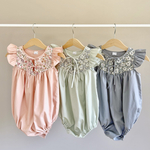 【 全6色 】Garden Rompers(70〜90サイズ）リバティ生地使用