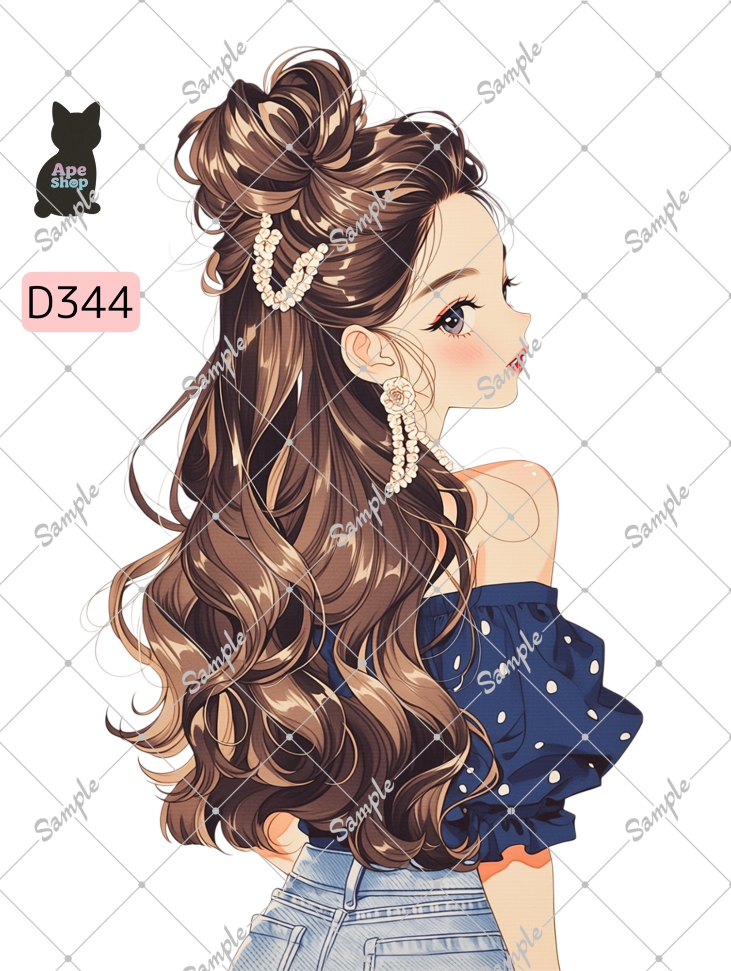 1074/オリジナルコラージュシート 素材シート - Ape shop | minne