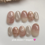 【177】ニュアンスネイル ピンク💗ネイルチップ