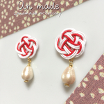 水引き＊梅花ピアス(イヤリング)
