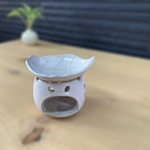 お買得⭐︎茶香炉⭐︎アロマポット⭐︎葉っぱのお皿⭐︎ワラ灰⭐︎丸形花