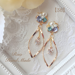  【38】アナと雪の女王 エルサ モチーフ♡イヤリング＊ピアス 