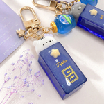 【𝙱𝚕𝚞𝚎𝚋𝚎𝚛𝚛𝚢アニマルおみくじシェイカー×しまねこ】　レジン　シャカシャカキーホルダー　