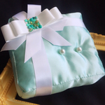 リングピロー【ティファニーブルー】Tiffanyブルー限定キャンペーン！送料無料ラインストーン