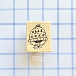 963hanko 消しゴムはんこ: ニット帽ぼうや