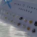 M18♡耳つぼジュエリー/Jewelry ダークカラー 天然石 ニュアンス 春夏