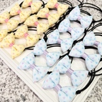 わんちゃん用　ミニミニハート2色チョーカーふわふわリボン18個セット