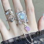 〜小さな花壇🩵💘〜ダブルリング