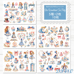 【DP480】デザインペーパー アリスTeaパーティ コラージュシート