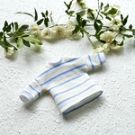 ボーダー7分袖Tシャツ 22cm 1/6ドール Striped T-shirt