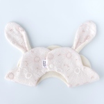 GWのお出かけにも♡ 前も後ろも、特別にかわいい♡🐰 うさみみフラワーレーススタイ＊やさしいピンクカラー／出産祝い・ベビーフォトにも/女の子/スタイ