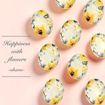 【ラスト2点‼️】ꫛꫀꪝ✧‧˚イエローフラワーのartピアス/イヤリング🌼