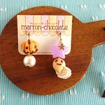 ♡おばけかぼちゃのハロウィン☆イヤリング♡
