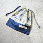 sorairo0707様オーダー*くまのサーカス×デニムの給食袋