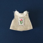 【1/6・21cm・22cmドールoutfit】チューリップ刺繍ブラウス(ピンクa)