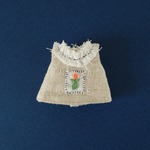 【1/6・21cm・22cmドールoutfit】チューリップ刺繍ブラウス(オレンジa)