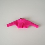 【1/6・21cm22cmドールoutfit】タートルネックカットソー(ピンク)