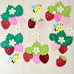 ⭐︎壁面飾り　春　5月　いちご　保育園　幼稚園　施設　画用紙　ハンドメイド