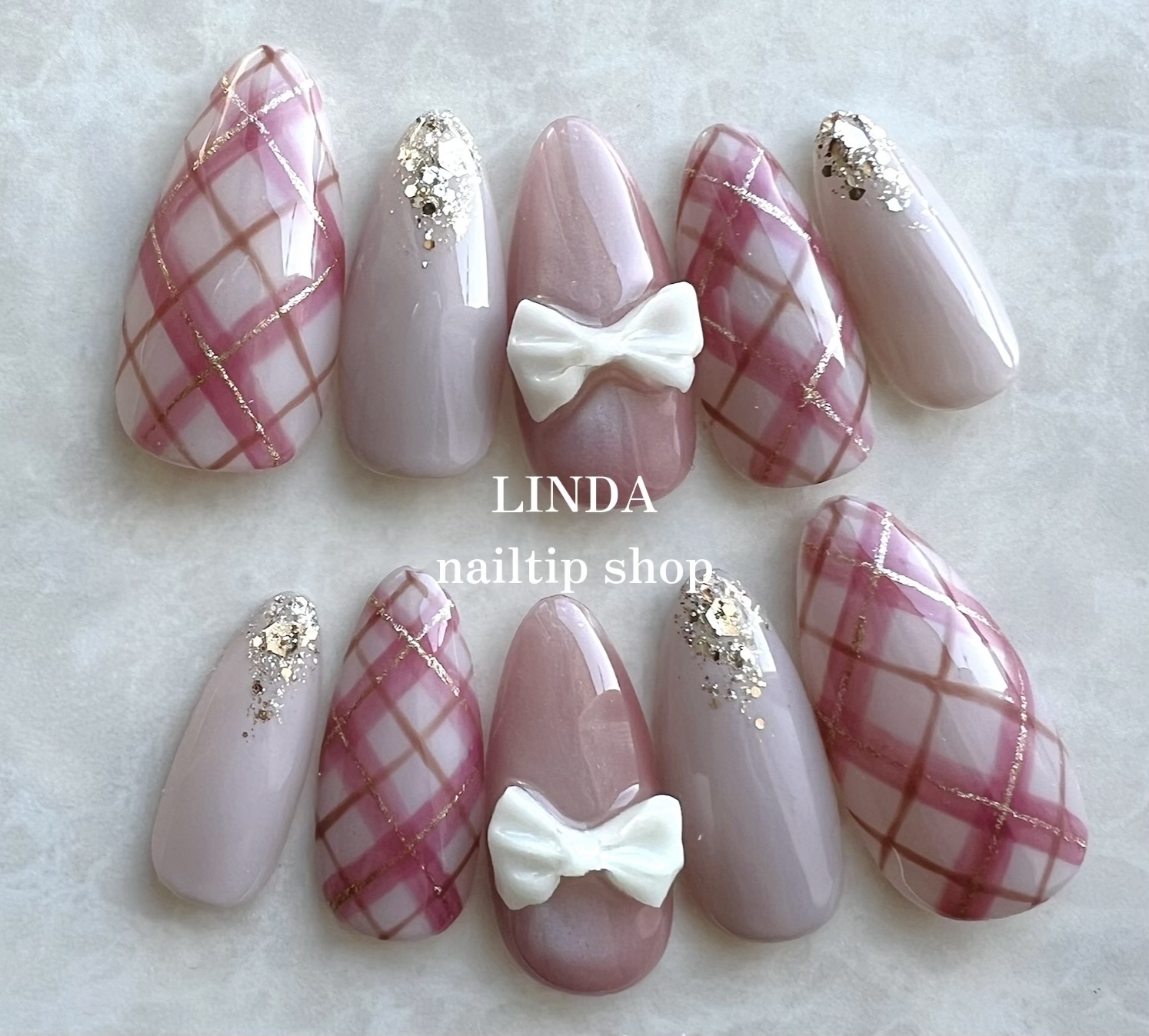 SALE♡現品販売 くすみブルーツイードネイル - LINDA nailtipshop