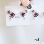【数量限定30%OFF】Rose(レッド)ピアス/イヤリング